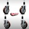 Service Caster 5'' SS Maroon Poly Wheel Swivel 1-3/8'' Expanding Stem Caster Set 2 Brakes, 4PK SCC-SSEX20S514-PPUB-MRN-2-TLB-2-138 - alternate 3